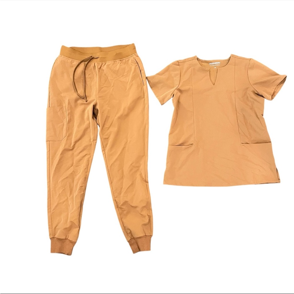 Women's Tan Track Pants and Top Set